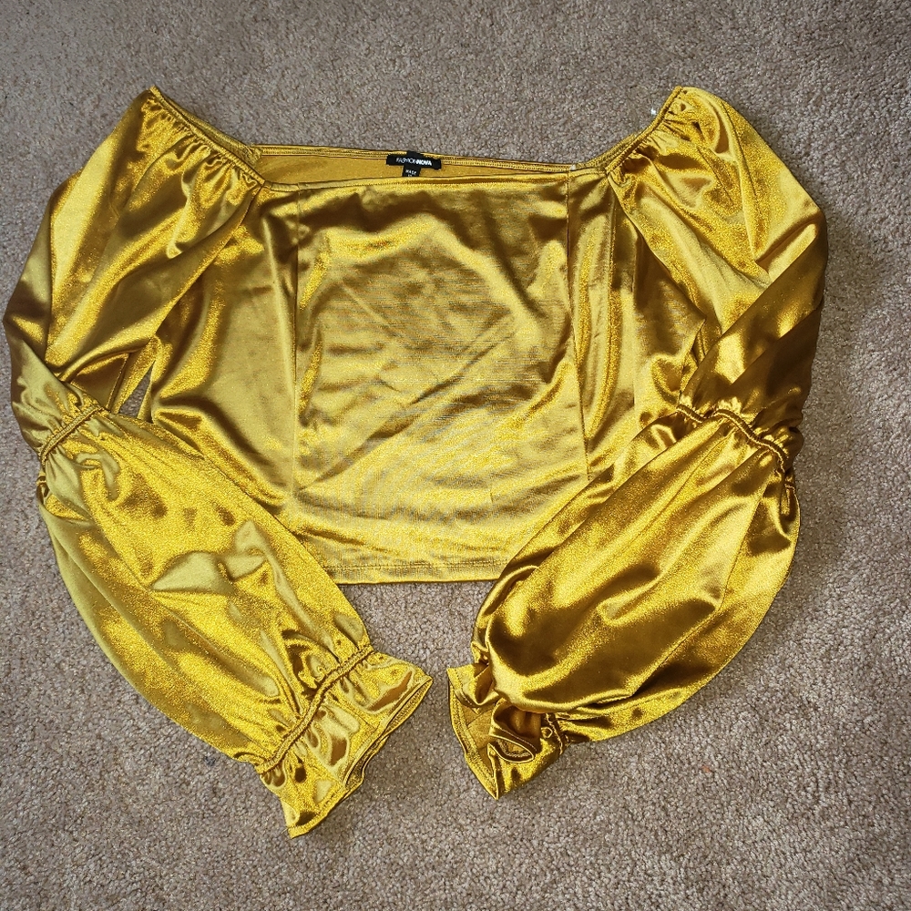 Gold Crop Top